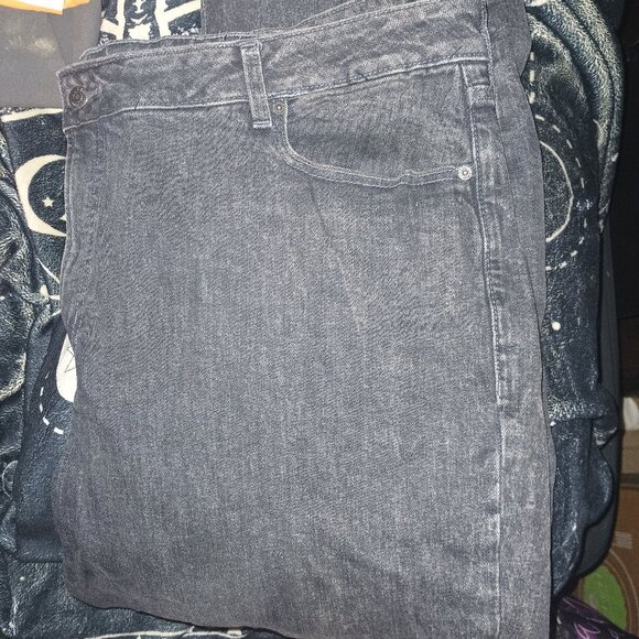 Old Navy High Rise O.G Straight Secret Slim Pockets Jeans Black Size 24 - Picture 1 of 8